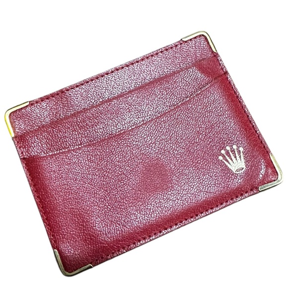 Vintage Rolex Red Leather Card Holder/Document Holder - Picture 8 of 10